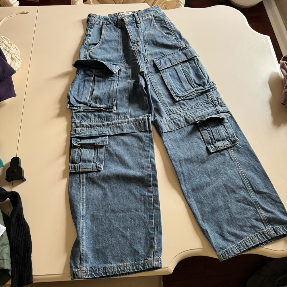 Zara cargo baggy pants
